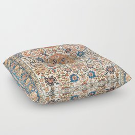 Isfahan Antique Central Persian Carpet Print Floor Pillow