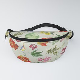 Tropical Birds in the Pot Fanny Pack