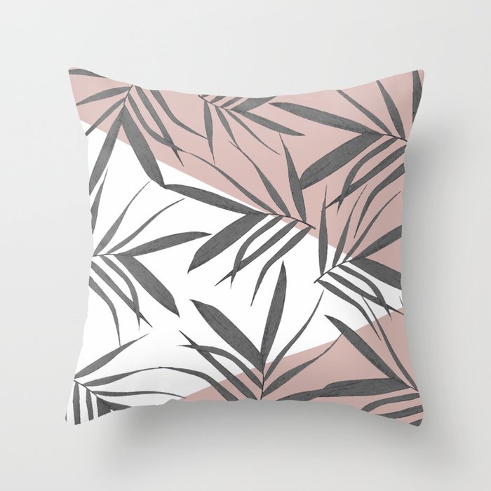 Leaf decoration in a pair. the first one of two. Throw Pillow