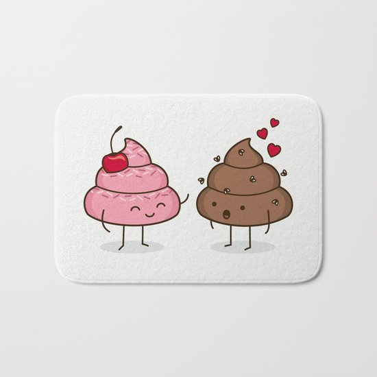 Love Sucks - Cute Doodles Bath Mat
