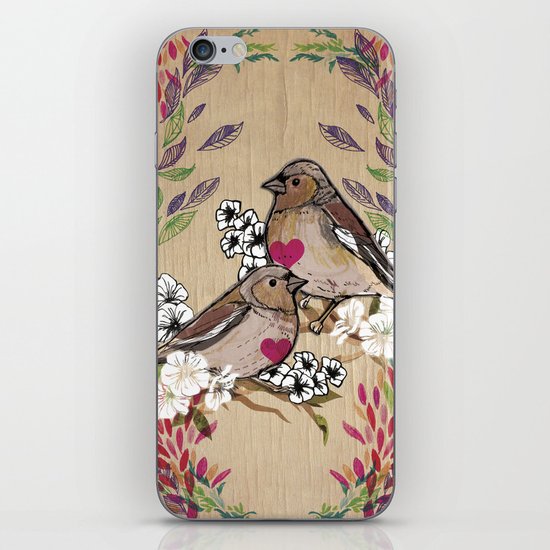 Floral Birds iPhone & iPod Skin