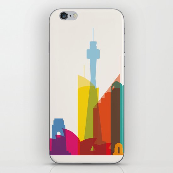 Shapes of Sydney. Accurate to scale iPhone & iPod Skin