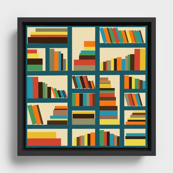 library Framed Canvas