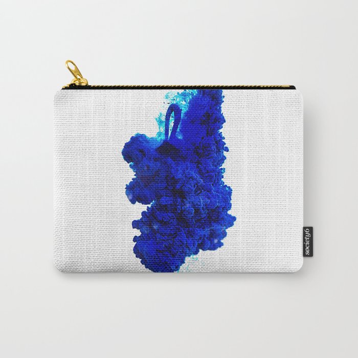 INDIAN INK IN WATER / COBALT Carry-All Pouch