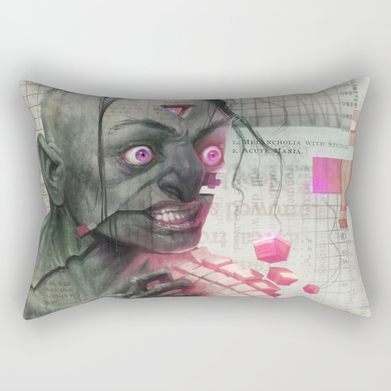 Self Analysis Defrag Rectangular Pillow