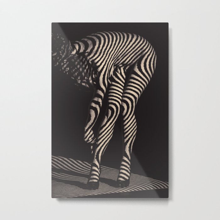 Zebra Woman No.1 Metal Print