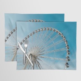 Great Britain Photography - London Eye Spinning Under The Blue Sky Placemat