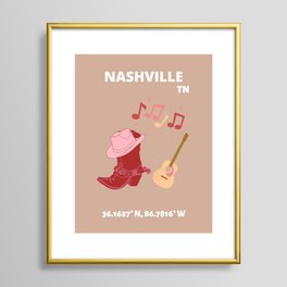 Nashville TN  Framed Art Print