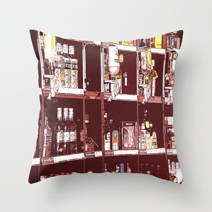 Liquor Store - Pop Art Throw Pillow