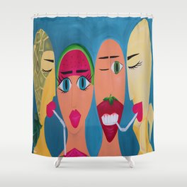 Fruit Ninjas Shower Curtain