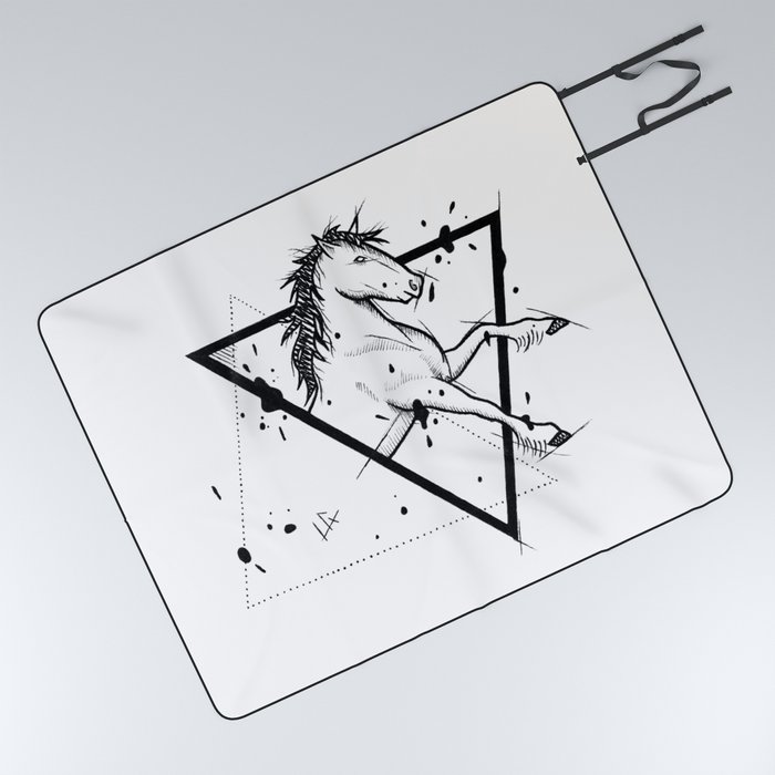 Horse Handmade Drawing Made In Pencil And Ink Tattoo Sketch
