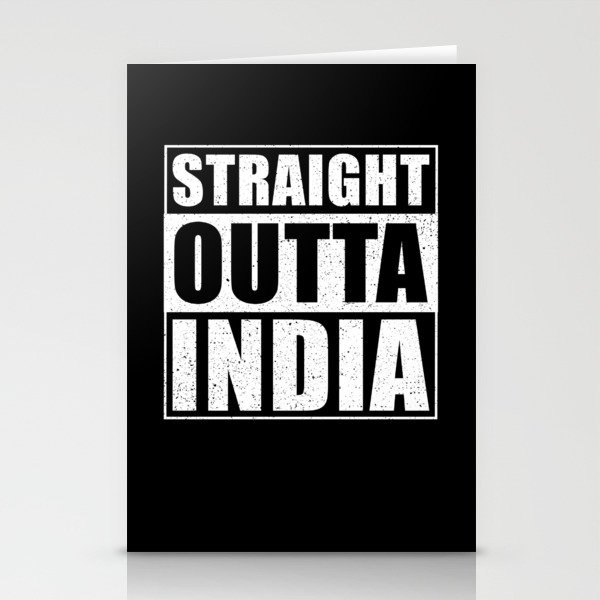 Straight Outta India Stationery Cards