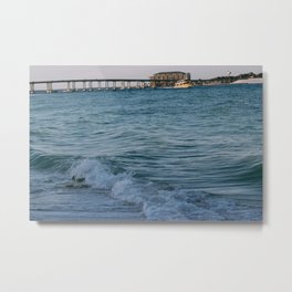 destin harbor Metal Print | Boat, Blue, Boating, Ocean, Emeraldcoast, Photo, Water, Saltwater, Bridge, Waves 
