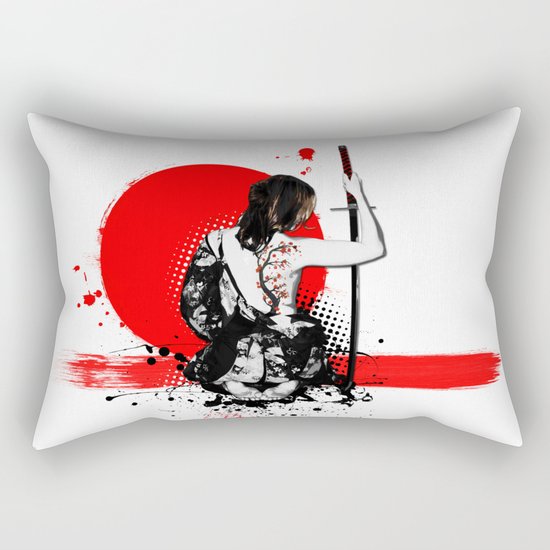 Trash Polka - Female Samurai Rectangular Pillow