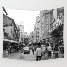 The normal life of Koreans in busan city_Travel Photography art South Korea art   Wall Tapestry