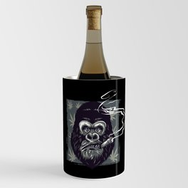 Gorilla Smoking Weed Wine Chiller