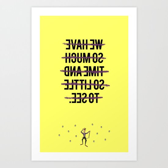 Strike that. Reverse it. (Willy Wonka & the Chocolate Factory Quote) Art Print