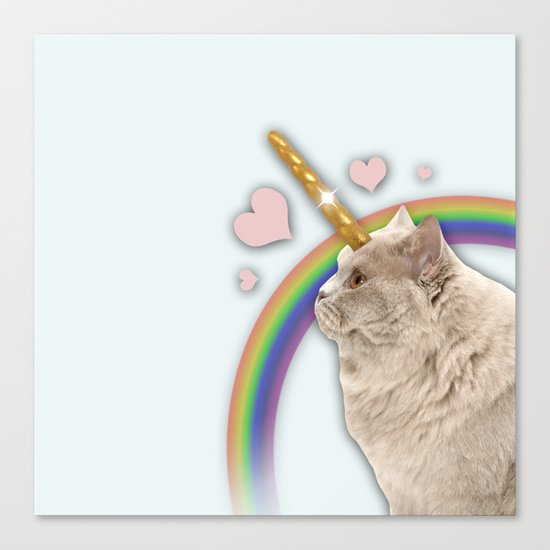 CAT UNICORN Canvas Print