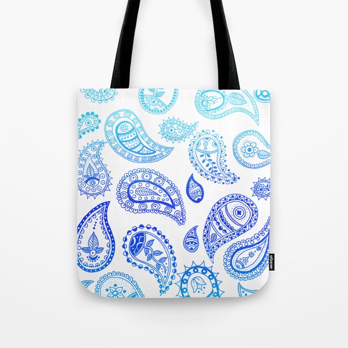 paisley tote bag