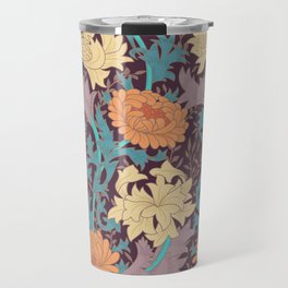 Art Nouveau Morris Flowers Pattern Travel Mug