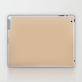 Earth-tone Medium Tan Solid Color Pairs Pantone Beige 14-1118 TCX - Shades of Orange Hues Laptop Skin