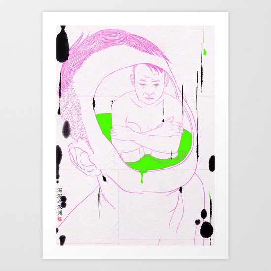 In The Deepest Puddle/深深之深渊 Art Print