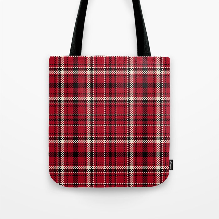 plaid to see you_red Tote Bag