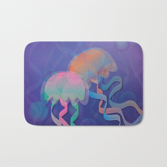 Chromatic Jellyfish Bath Mat