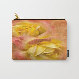 Sunset Peace Rose  Carry-All Pouch | Bloom, Petal, Photograph, Photo, Rose, Color, Abstract, Romance, Flower, Digitalart 