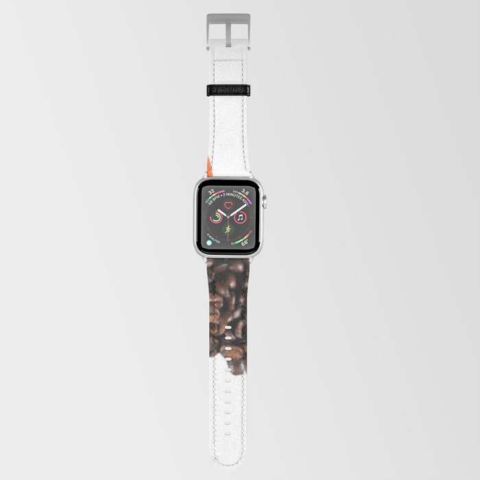Red cup of espresso coffee beans Apple Watch Band