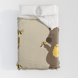 Bee game Duvet Cover