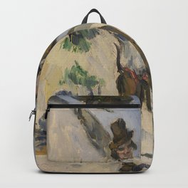 Paul Cézanne - Man with a Vest (L'Homme à la veste) Backpack | Barnesfoundation, Poster, Old, Canvas, Painting, Vintage, Frame, Wallart, Illustration, Decor 