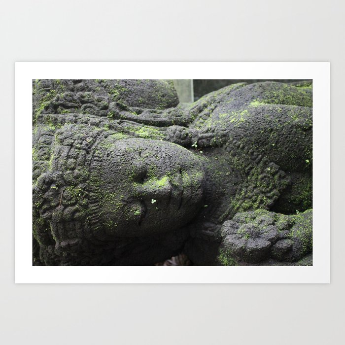 Sleeping Statue Art Print