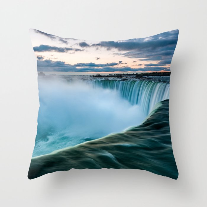 Niagara Falls, Canada, Waterfall Throw Pillow