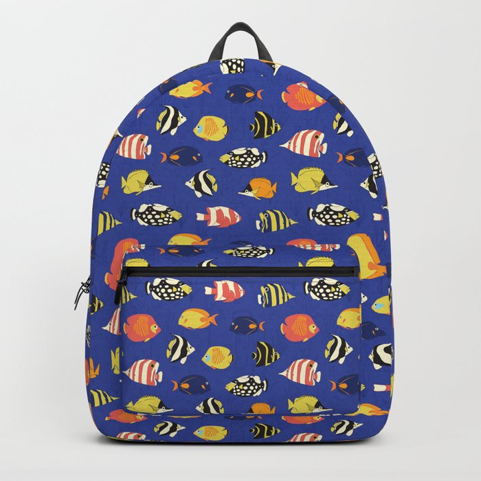 Exotic School Of Reef Fish Backpack