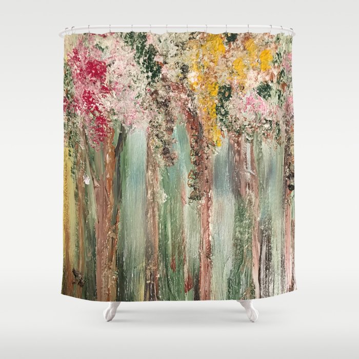 Woods in Spring Shower Curtain