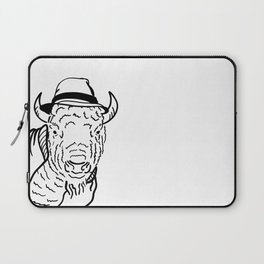 Bennet the Hipster Buffalo - Quirky Laptop Sleeve