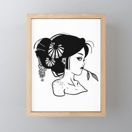 Geisha Framed Mini Art Print