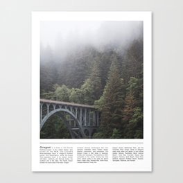 PNW Views | Forest and the Bridge | Minimalist Photography Canvas Print