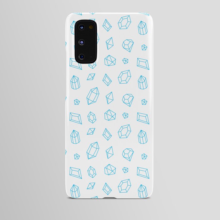 Turquoise Gems Pattern Android Case