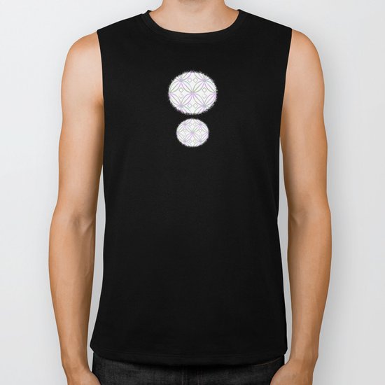 Floral Pattern - JUSTART © Biker Tank