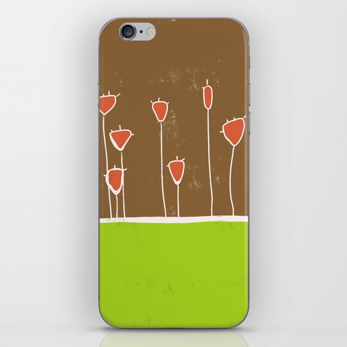 Lollipop Garden 2 - Bright Playful Floral Abstract iPhone Skin