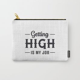 Skydiver Getting High Is My Job Sky Vintage Cool Carry-All Pouch