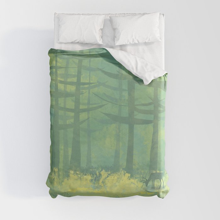 The Clearing in the Forest Duvet Cover