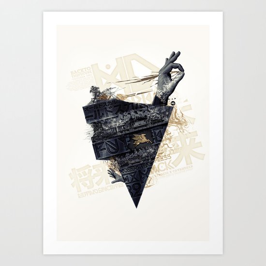 Back on the train Art Print