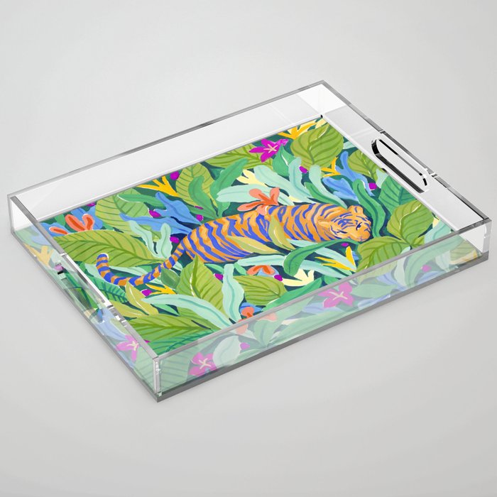 Colorful Jungle Acrylic Tray