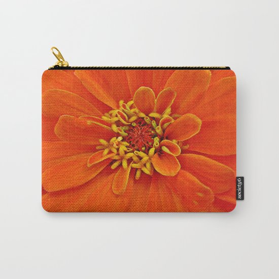 Orange Petals Carry-All Pouch
