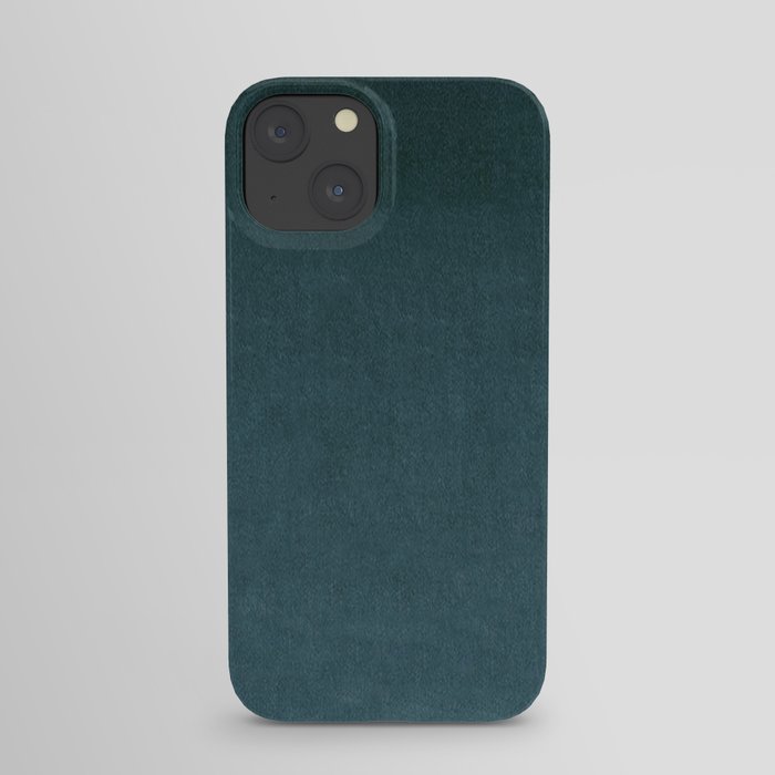 Teal Blue Velvet Texture iPhone Case