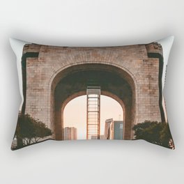 Mexico Photography - Beautiful Monumental Building In The Evening Rectangular Pillow