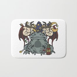 New Wizard Mistakes Bath Mat | Toads, Frog, Incantations, Witch, Spells, Stars, Digital, Funny, Frogs, Wizards 
